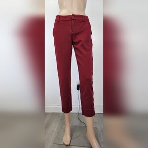 CAbi Women's Rich Burgundy Straight Leg Pants